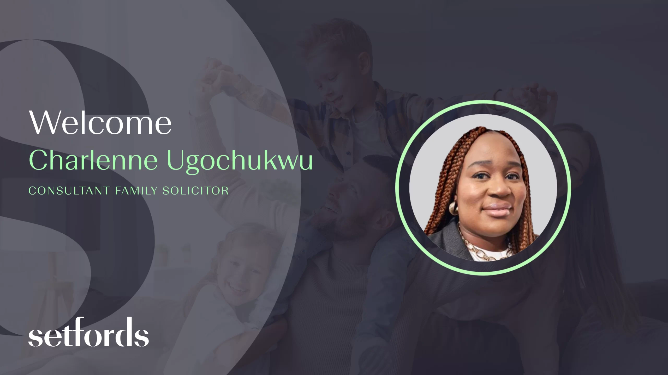 Welcome to Setfords, Charlenne Ugochukwu! Charlenne specialises in Family Law.