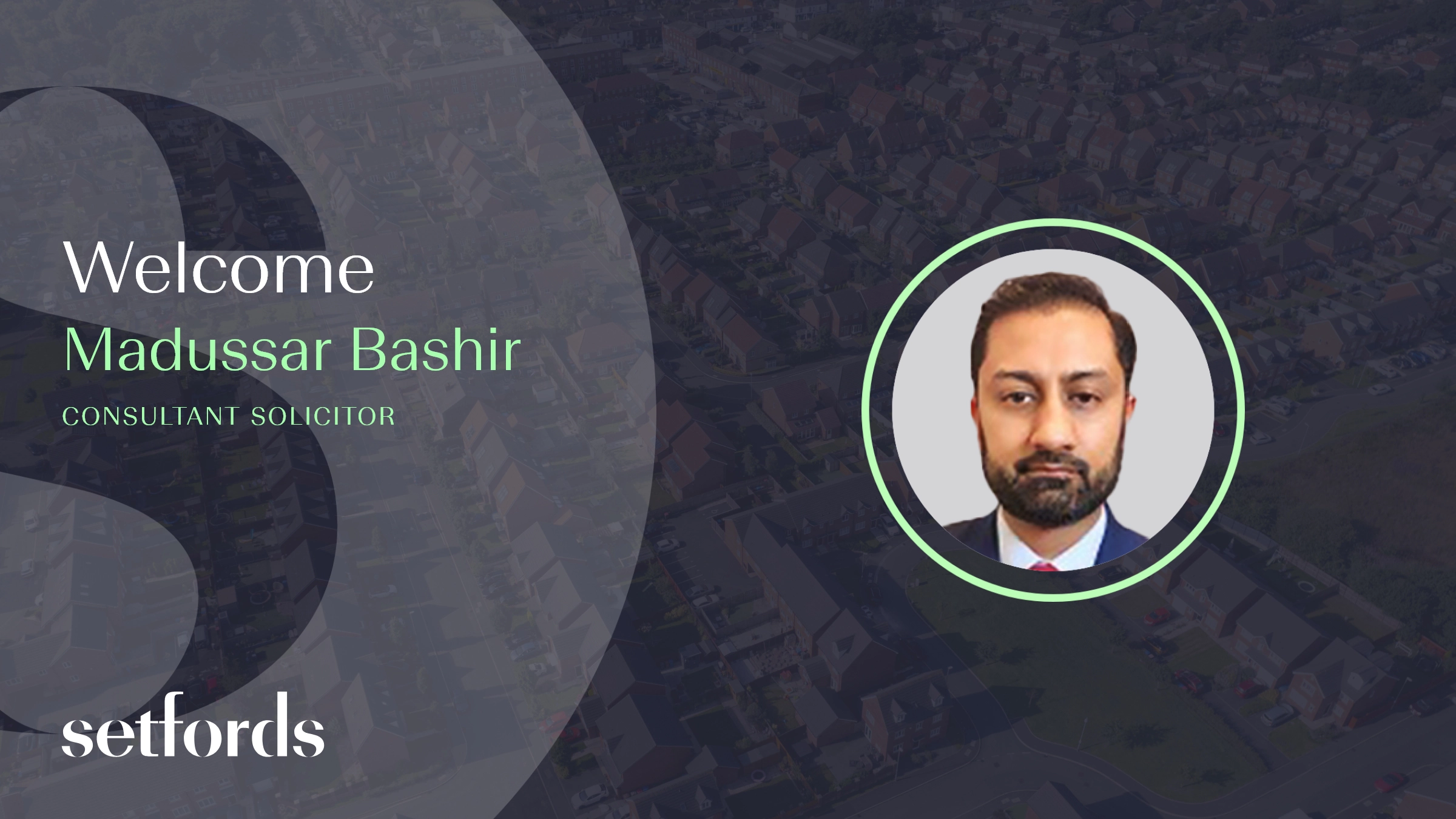 Welcome to Setfords, Madussar Bashir! Madussar specialises in Residential Landlord and Tenant Dispute Resolution.