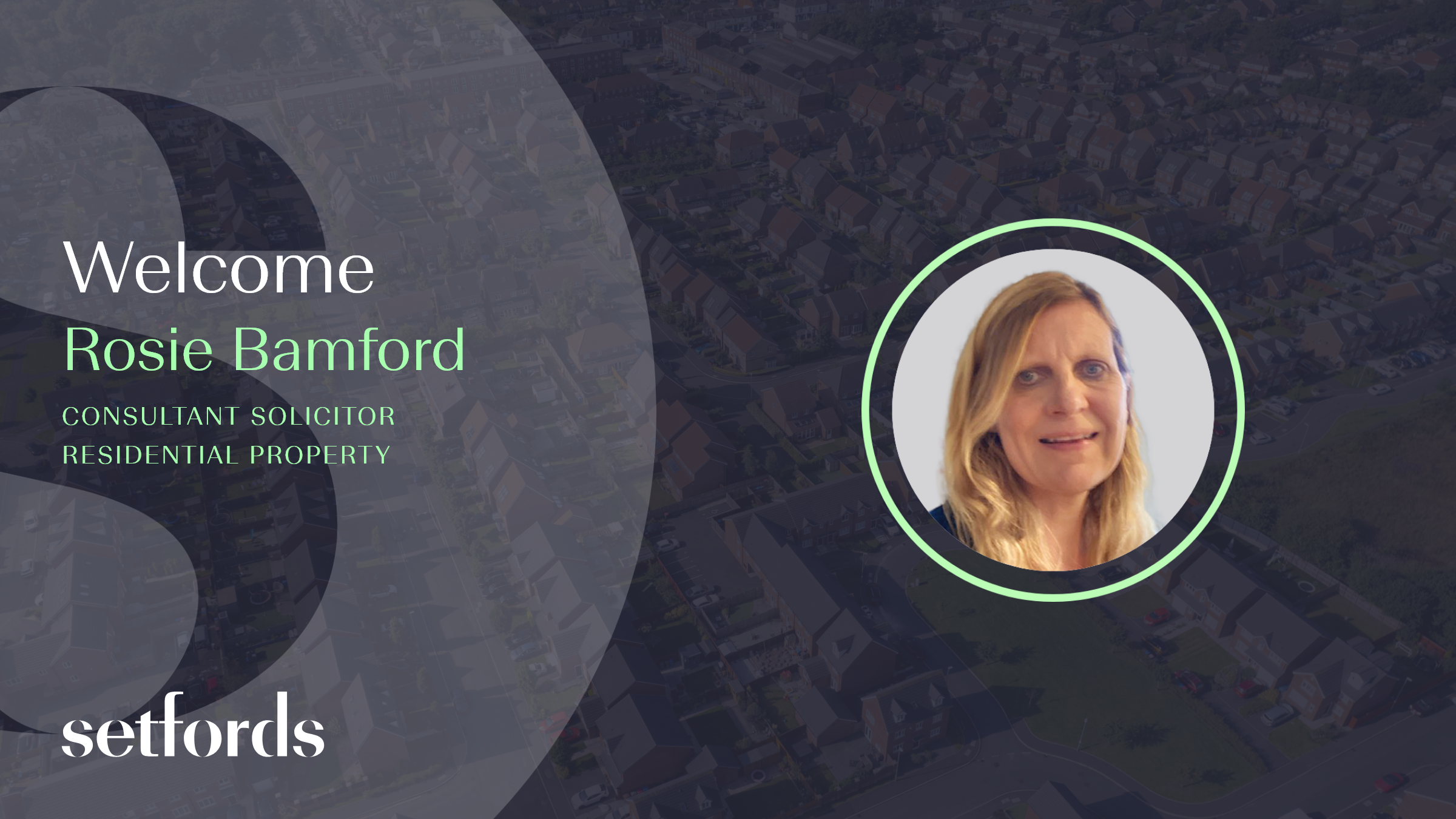 Welcome to Setfords, Rosie Bamford! Rosie specialises in Residential Conveyancing.