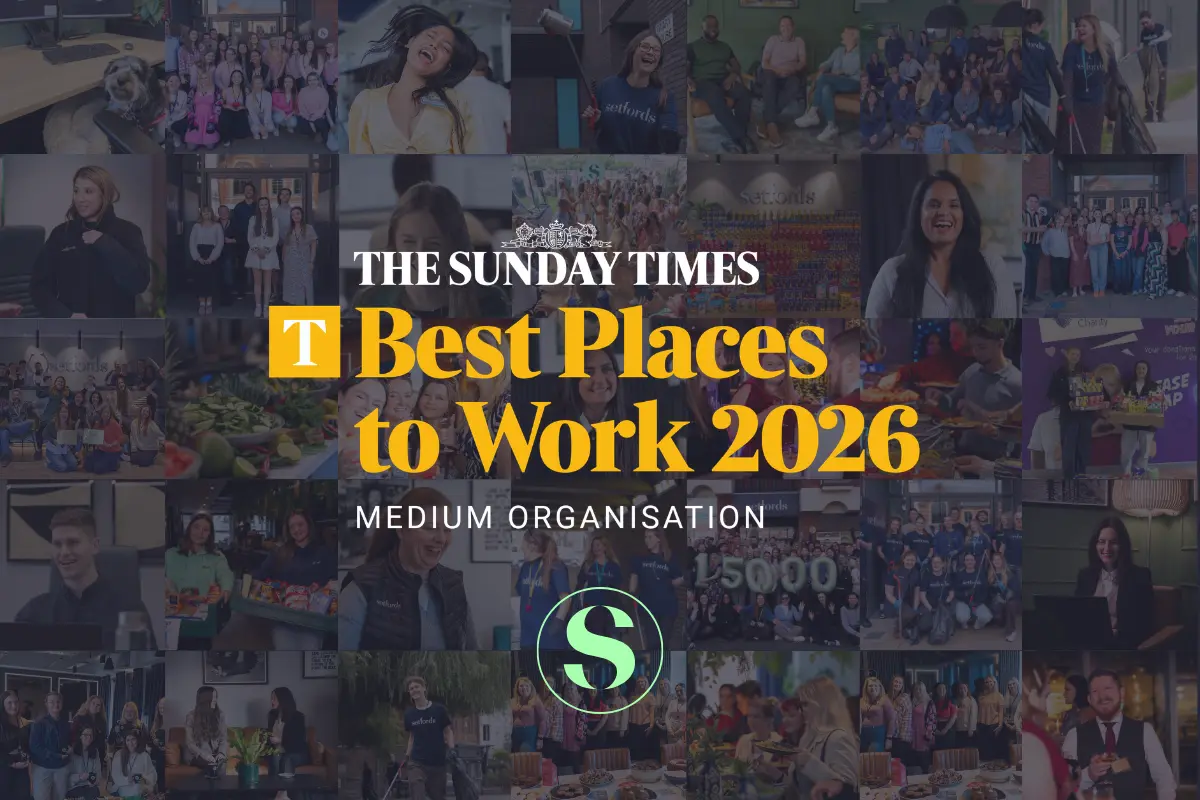 Setfords named a Sunday Times Best Place to Work 2026 – the fourth consecutive year of recognition